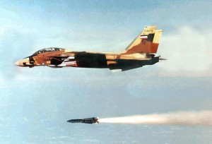 F-14 launching an AIM-54 missile